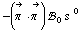 -(Overscript[π^( ), ->] &middot; Overscript[π^( ), ->]) !, _ 0^(  ) s^( )^0