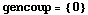 gencoup = {0}