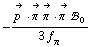 -(Overscript[p^( ), ->] &middot; Overscript[π^( ), ->] Overscript[π^( ), ->] &middot; Overscript[π^( ), ->] !, _ 0^(  ))/(3 f _ π^(�   ))