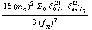 (16 (m _ π^(�   ))^2 !, _ 0^(  ) δ _ (0 i _ 1)^(2) δ _ (i _ 2 i _ 3)^(2))/(3 (f _ π^(�   ))^2)