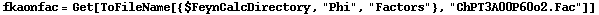 fkaonfac = Get[ToFileName[{$FeynCalcDirectory, "Phi", "Factors"}, "ChPT3A00P60o2.Fac"]]