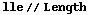 lle // Length