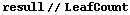 resull // LeafCount
