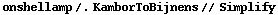 onshellamp /. KamborToBijnens // Simplify