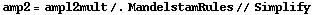 amp2 = ampl2mult /. MandelstamRules // Simplify