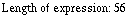 Length of expression:   56