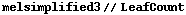 melsimplified3 // LeafCount