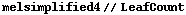 melsimplified4 // LeafCount