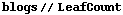 blogs // LeafCount