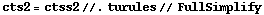 cts2 = ctss2 //. turules // FullSimplify