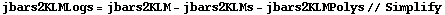jbars2KLMLogs = jbars2KLM - jbars2KLMs - jbars2KLMPolys // Simplify