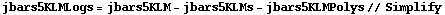 jbars5KLMLogs = jbars5KLM - jbars5KLMs - jbars5KLMPolys // Simplify
