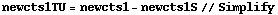 newcts1TU = newcts1 - newcts1S // Simplify