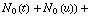 N _ 0(t) + N _ 0(u)) +