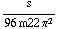 s/(96 m22 π^2)