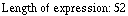 Length of expression:   52