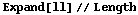 Expand[ll] // Length