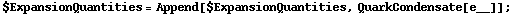 $ExpansionQuantities = Append[$ExpansionQuantities, QuarkCondensate[e__]] ;