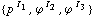 {p^( )^I _ 1, ϕ^( )^I _ 2, ϕ^( )^I _ 3}
