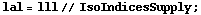 lal = lll // IsoIndicesSupply ;