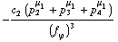-(c _ 2^(  ) (p _ 2^μ _ 1 + p _ 3^μ _ 1 + p _ 4^μ _ 1))/(f _ ϕ^(�   ))^3