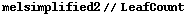melsimplified2 // LeafCount