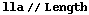 lla // Length