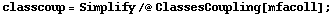 classcoup = Simplify /@ ClassesCoupling[mfacoll] ;
