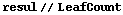resul // LeafCount