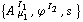 {A^( ) _ μ _ 1^I _ 1, ϕ^( )^I _ 2, s^( )}