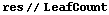 res // LeafCount
