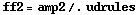 ff2 = amp2 /. udrules