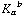 K _ a^b