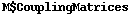 M$CouplingMatrices